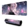 Alfombrilla de Ratón Animada Estilo Chica Personalidad Creativa Estilo Competición Eléctrica Alfombrilla para Teclado de Ordenador Alfombrilla Antideslizante para Mesa