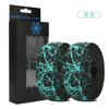 Manopla de crisântemo com guidão curvo para ciclismo de estrada, absorção de choque em veludo, resistente ao desgaste, respirável, antiderrapante, enrolamento, flor salpicada