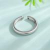 Anillo de Cola Suave para Mujer, Diseño Simple Ins Europeo y Americano, Anillo Liso Compacto y Personalizado, Versátil para Ropa de Trabajo, Apertura Ajustable