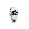 Panjia S925 Sterling Silver Bud Butterfly Series Contas de Vidro Temperamento Pulseira Pulseira Pendurado Beads DIY Acessórios