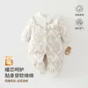 Mono Acolchado de Invierno para Bebé Engrosado 60g Ropa Caliente de Algodón Otoño Invierno Para Recién Nacidos Para Salir Ropa de Algodón Pelele para Bebé
