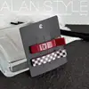 Novo presilha de cabelo retro de alta qualidade de Alan, com blocos de cores xadrez vermelho e branco, para mulheres, presilha bico de pato, presilha para franja lateral, acessório de cabelo