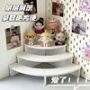 Soporte de exhibición de escritorio para figuras, caja de almacenamiento multi-compartimento, estante de exhibición para muñecas, estante de almacenamiento de cajas sorpresa de varios niveles, color sólido