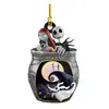 Brinquedo de Personagem Animado Pesadelo de Halloween Enfeite de Árvore de Natal Acrílico Enfeite de Decoração de Festa Presente