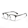Gafas Xunge Nuevas TR90 Gafas de Cerca para Hombre Metal Titanio Caja Moda Exquisitas Sencillas Lentes Planas para Mujer