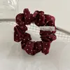 Goma para el pelo retro de lunares rojos estilo coreano, versátil y elegante, pasador pequeño para coleta, accesorio de pelo plisado