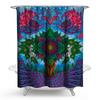 Vendas domésticas transfronteiriças AliExpress Amazon quente arte abstrata pintada árvore família famosa estilo cortina de chuveiro à prova d'água cortina suspensa fabricantes