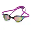 En Stock Gafas de Natación Profesionales de Carreras Unisex de Marco Grande para Niños y Adultos, Coloridas, Alta Definición, Chapadas, Impermeables, Antivaho