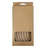 Conjunto de Canudos de Vidro Cor Transparente Borossilicato Alto Resistente a Altas Temperaturas Fácil de Limpar Ecológico Canudo Comércio Eletrônico Transfronteiriço Ponto