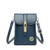 Bolsas para Mujer 2025 Nueva Bolsa para Teléfono Móvil Versátil Señoras de Mediana Edad Candado Bolso de Hombro Cruzado Moda Dropshipping