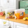 Hervidor de Agua Fría para Refrigerador con Grifo Dispensador de Bebidas Hervidor de Agua Helada de Gran Capacidad Hervidor de Agua Fría para Té de Frutas Casero Cubo para Bebidas Frías de Jugo