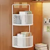 Estante de archivo para oficina, de pared sin taladro, multicapa, con compartimentos para organizar libros y bocadillos