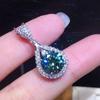 Cao Shi Tiktok Live Hot Sale Nova Imitação Avó Verde Zircon Pingente de Gota de Água Oito Corações Oito Flechas Colar Feminino