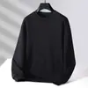 Envio RápidoNova Blusa de Moletom Solta com Gola Redonda e Manga Longa para Primavera e Outono, Camisa Básica Estampada da Moda Masculina