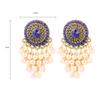 Pendientes de aleación con diseño de nicho, estilo retro indio con girasol y colgante transfronterizo