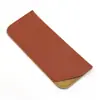 Estojo para Óculos de Couro PU com Borda Fina, Bolsa para Óculos Impermeável de Alta Estética, Estojo de Couro para Óculos com Abertura Diagonal Espessada, Bolsa para Óculos de Sol