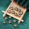 Nuevas Cuentas Redondas de Cloisonné Hechas a Mano Accesorios de Borla para Colgar en la Cintura de la Dinastía Han Accesorios para Collar Pulsera DIY