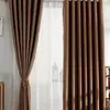 Fornecimento direto da fábrica cortina acabada simples moderna para sala de estar atacado cortina de sombreamento para engenharia de hotel