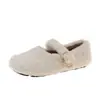 2026 Nuevos Zapatos Mary Jane de Lana de Cordero y Algodón para Mujer Otoño Invierno Retro Punta Cuadrada Hebilla Metálica Cálidos Con Forro de Terciopelo Calzado de Exterior Individual