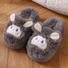 Chinelos de Algodão para Bebê Menina 2024 Inverno Desenho Animado Casa Interior Sapatos Peludos Forrados com Lã Salto de Bolsa Meninos Sapatos de Algodão para Crianças