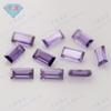 Huagang Gema Rectangular Ángulo Recto Coche Color Plano Zircón Corindón Nano Cristal Afilado Gema Sintética Piedra Nuda Pequeña Escalera Recta
