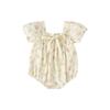 Roupas Siaman para bebês, verão 2024, pequenas, florais, femininas, para bebês, verão, manga bolha, bolsa Hayi, roupas de escalada