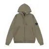 Sudadera Clásica con Capucha de Color Sólido, Bolsillo Lateral, Auténtica Piedra Transfronteriza con Emblema de Isla Brújula, Estilo Unisex para Pareja