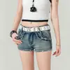 Shorts Jeans Versão Coreana Estilo Wasteland para Mulheres, Slim Fit Estilo Garota Americana Hot, Super Shorts Jeans Retos紧身 A-Line