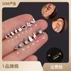 Mini ins Acero Inoxidable 316L Relámpago Ojos de Serpiente Gotas de Agua Aretes Perforación Joyería Venta al por Mayor