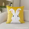 Fundas de Almohada de Pascua Serie Simple Popular de Temu con Estampados de Conejitos Lindos Fundas para Cojines de Sofá Decoración Festiva