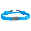 Pulsera Deportiva de Acero Inoxidable Tallado Estilo Europeo y Americano para Hombres, Fitness, Natación, Pulsera Trenzada de Cuerda de Paracaídas, Pulsera Sencilla, Venta al por Mayor
