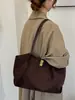 Bolso de gamuza de moda para mujer, nuevo bolso de hombro versátil 2026, bolso tote de gran capacidad para ir al trabajo, transfronterizo