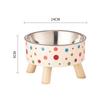 Tazón Específico para Gatos, Tazón para Gatos que Protege el Cuello, Tazón para Mascotas, Tazón Anti-Vuelco para Comida de Gatos y Perros, Tazón para Mascotas de Acero Inoxidable con Base Alta, Tazón para Comida de Gatos