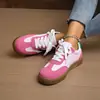 Zapatillas de Entrenamiento Alemanas de Suela de Goma Talla Grande para Mujer, Estilo Nuevo Blancas Casual Versátiles de Moda