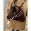 Bolsa de Camurça Personalizada para Mulheres 2025 Nova Tendência Moda Estilo Universitário Bolsa Tote Grande Capacidade Bolsa Multifuncional Mochila