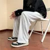Calça Reta Casual de Marca da Moda Masculina Outono e Inverno Harajuku Estilo Port Cor Sólida Esportiva Tendência ins Calça Longa com Sensação de Queda