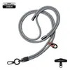 Nuevo cordón para teléfono móvil 6MM resistente para colgar en el cuello ajustable para exteriores anti-pérdida delicada cuerda trenzada para muñeca negra