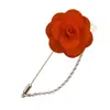 Boda coreana padrino dama de honor accesorios ramillete tela cadena de borla larga broche de rosa hombres fabricantes venta al por mayor