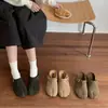 Chinelos Casuais Meio Pé com Dedos Separados 2026 Outono Novo Retro Sola Grossa Homem Preguiçoso Slip-on Chinelos Fechados nos Dedos Femininos