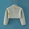 Chaleco para dormir para bebé, ropa protectora cálida para hombros para niños, manga larga, otoño e invierno, chaleco grueso anticongelante para brazos de bebé y niños