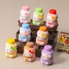 Juguetes de Comida Lindos de Dibujos Animados Botella de Lactobacillus Kt Accesorios de Resina DIY Pasadores Hechos a Mano Accesorios para el Cabello Imanes para Refrigerador Accesorios