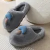 Pantuflas de Algodón con Forma de Hongo para Otoño e Invierno, Cálidas para el Hogar, Antideslizantes para Interiores, Antiolor, Pantuflas de Felpa de Algodón, Pantuflas de Algodón para Maternidad, Zapatos para Niños