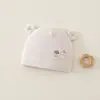 Touca de Bebê Estilo Primavera e Outono Dupla Camada Touca para Recém-Nascidos 0-3 Meses Algodão Puro Touca para Recém-Nascidos Estilo Novo