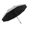 Paraguas Inverso Automático para Hombres y Mujeres Doble Uso Sol y Lluvia Inverso Fuerte Plegable a Prueba de Rayos UV Sombrilla de Sol