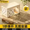 Cortina retráctil para litera de dormitorio sin instalación, cortina de cama totalmente opaca con mosquitero integrado para dormitorios de estudiantes