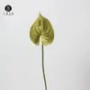 Venta Directa de Fábrica Flor Artificial Anturio Rojo Grande de PU con Tacto Realista, Adecuada para Decoración Floral del Hogar, Arreglo Floral Eterno y Paisajismo