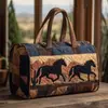 2026 Nova Série Animal Cavalo Transfronteiriça Bolsa de Viagem Acolchoada Portátil para Curta Distância Bolsa Multifuncional para Esportes Fitness
