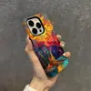 Ilustração Popular Colorida de Floresta ao Nascer do Sol do Sudeste Asiático Capa para Celular Iphone16 Capa com Película Magnética Apple 18Pro