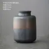 Estante de exhibición antiguo chino modelo de casa de sala de té gabinete de té adornos tetera de té tarro sellado de cerámica tetera de barro cocido juego de té