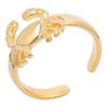 Anillo transfronterizo de acero de titanio para mujer de las doce constelaciones nicho simple que no se desvanece anillo abierto de acero inoxidable al por mayor